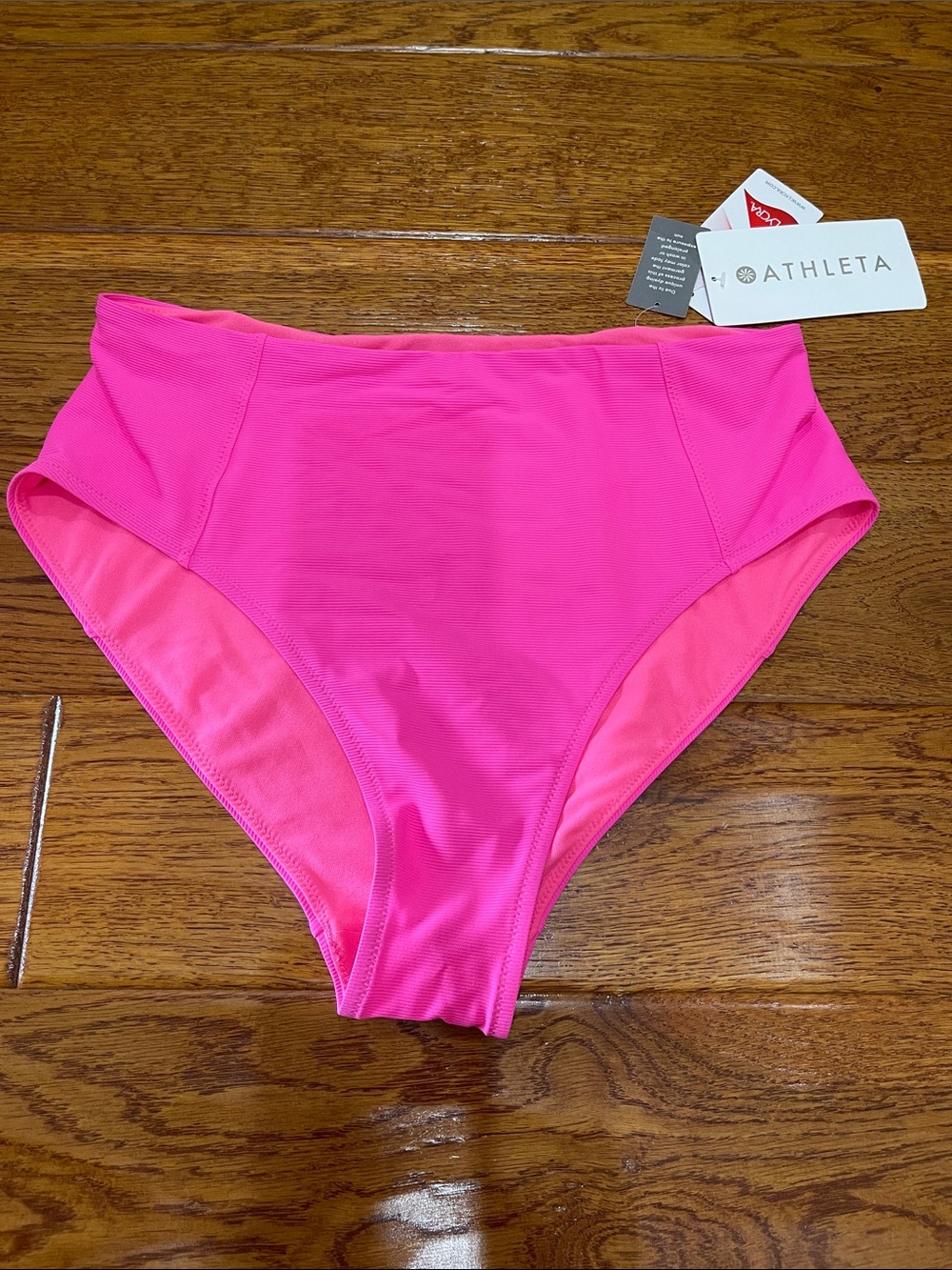 Athleta Hot Pink High-Waist Bikini Bottom